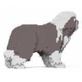 Jekca - Bearded Collie 01S-M02 - Lego - Scultura - Costruzione - 4D - Animali di Mattoncini - Toys