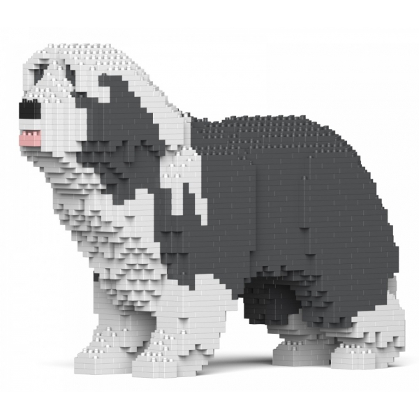 Jekca - Bearded Collie 01S-M03 - Lego - Scultura - Costruzione - 4D - Animali di Mattoncini - Toys