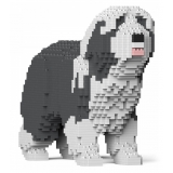 Jekca - Bearded Collie 01S-M03 - Lego - Sculpture - Construction - 4D - Brick Animals - Toys