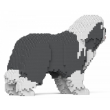 Jekca - Bearded Collie 01S-M03 - Lego - Sculpture - Construction - 4D - Brick Animals - Toys