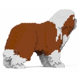 Jekca - Bearded Collie 01S-M04 - Lego - Sculpture - Construction - 4D - Brick Animals - Toys