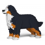 Jekca - Bernese Mountain Dog 01S - Lego - Sculpture - Construction - 4D - Brick Animals - Toys