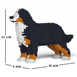 Jekca - Bernese Mountain Dog 01S - Lego - Sculpture - Construction - 4D - Brick Animals - Toys
