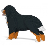 Jekca - Bernese Mountain Dog 02S - Lego - Sculpture - Construction - 4D - Brick Animals - Toys