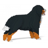 Jekca - Bernese Mountain Dog 02S - Lego - Sculpture - Construction - 4D - Brick Animals - Toys