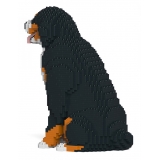 Jekca - Bernese Mountain Dog 04S - Lego - Sculpture - Construction - 4D - Brick Animals - Toys