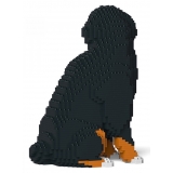 Jekca - Bernese Mountain Dog 05S - Lego - Sculpture - Construction - 4D - Brick Animals - Toys