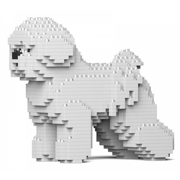 Jekca - Bichon Frise 01S - Lego - Scultura - Costruzione - 4D - Animali di Mattoncini - Toys