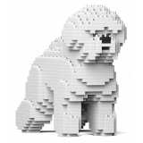 Jekca - Bichon Frise 01S - Lego - Sculpture - Construction - 4D - Brick Animals - Toys