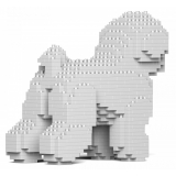 Jekca - Bichon Frise 01S - Lego - Sculpture - Construction - 4D - Brick Animals - Toys