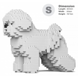 Jekca - Bichon Frise 01S - Lego - Sculpture - Construction - 4D - Brick Animals - Toys