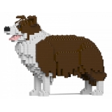 Jekca - Border Collie 01S-M02 - Lego - Sculpture - Construction - 4D - Brick Animals - Toys