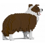 Jekca - Border Collie 01S-M02 - Lego - Sculpture - Construction - 4D - Brick Animals - Toys