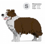 Jekca - Border Collie 01S-M02 - Lego - Sculpture - Construction - 4D - Brick Animals - Toys