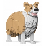 Jekca - Border Collie 01S-M03 - Lego - Sculpture - Construction - 4D - Brick Animals - Toys