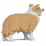 Jekca - Border Collie 01S-M03 - Lego - Sculpture - Construction - 4D - Brick Animals - Toys