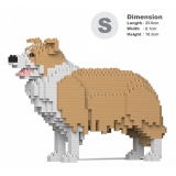 Jekca - Border Collie 01S-M03 - Lego - Sculpture - Construction - 4D - Brick Animals - Toys