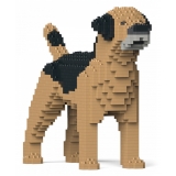 Jekca - Border Terrier 01S-M01 - Lego - Sculpture - Construction - 4D - Brick Animals - Toys