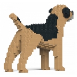 Jekca - Border Terrier 01S-M01 - Lego - Sculpture - Construction - 4D - Brick Animals - Toys