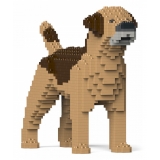 Jekca - Border Terrier 01S-M02 - Lego - Sculpture - Construction - 4D - Brick Animals - Toys