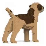 Jekca - Border Terrier 01S-M02 - Lego - Scultura - Costruzione - 4D - Animali di Mattoncini - Toys