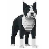 Jekca - Boston Terrier 01S-M01 - Lego - Sculpture - Construction - 4D - Brick Animals - Toys