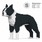 Jekca - Boston Terrier 01S-M01 - Lego - Scultura - Costruzione - 4D - Animali di Mattoncini - Toys