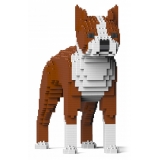 Jekca - Boston Terrier 01S-M02 - Lego - Sculpture - Construction - 4D - Brick Animals - Toys