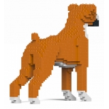 Jekca - Boxer 01S-M02 - Lego - Scultura - Costruzione - 4D - Animali di Mattoncini - Toys
