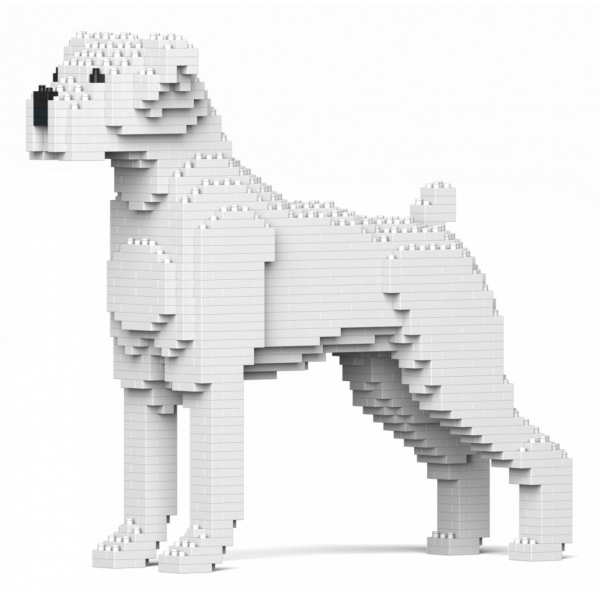 Jekca - Boxer 01S-M03 - Lego - Scultura - Costruzione - 4D - Animali di Mattoncini - Toys