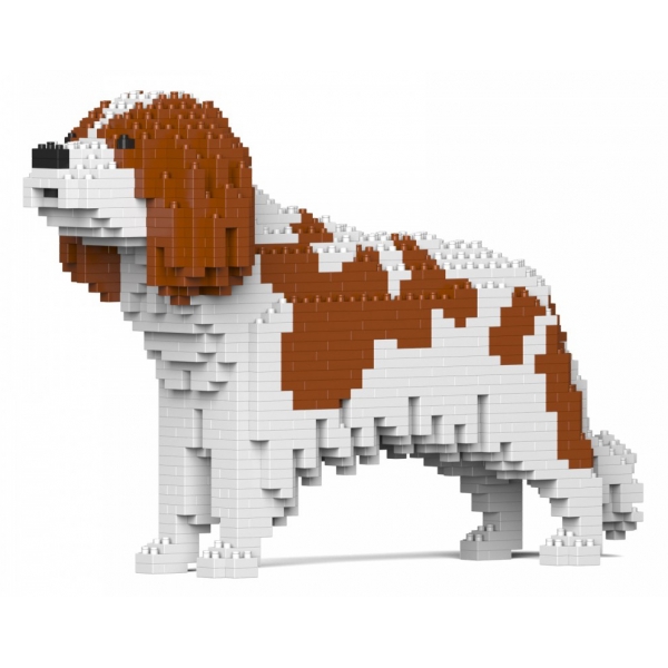 Jekca - Cavalier King Charles Spaniel 01S-M01 - Lego - Sculpture - Construction - 4D - Brick Animals - Toys