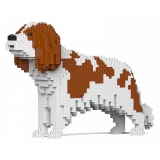 Jekca - Cavalier King Charles Spaniel 01S-M01 - Lego - Sculpture - Construction - 4D - Brick Animals - Toys