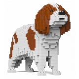 Jekca - Cavalier King Charles Spaniel 01S-M01 - Lego - Sculpture - Construction - 4D - Brick Animals - Toys