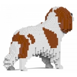 Jekca - Cavalier King Charles Spaniel 01S-M01 - Lego - Sculpture - Construction - 4D - Brick Animals - Toys