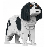 Jekca - Cavalier King Charles Spaniel 01S-M02 - Lego - Sculpture - Construction - 4D - Brick Animals - Toys