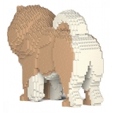 Jekca - Chow Chow 02S-M01 - Lego - Sculpture - Construction - 4D - Brick Animals - Toys