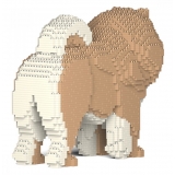 Jekca - Chow Chow 02S-M01 - Lego - Sculpture - Construction - 4D - Brick Animals - Toys