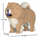 Jekca - Chow Chow 02S-M01 - Lego - Sculpture - Construction - 4D - Brick Animals - Toys