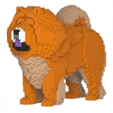 Jekca - Chow Chow 02S-M02 - Lego - Scultura - Costruzione - 4D - Animali di Mattoncini - Toys