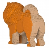 Jekca - Chow Chow 02S-M02 - Lego - Sculpture - Construction - 4D - Brick Animals - Toys