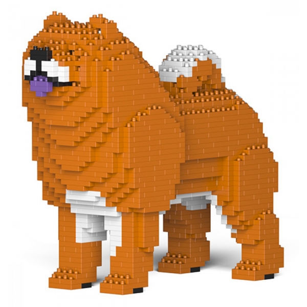 Jekca - Chow Chow 01S-M01 - Lego - Sculpture - Construction - 4D - Brick Animals - Toys