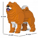 Jekca - Chow Chow 01S-M01 - Lego - Sculpture - Construction - 4D - Brick Animals - Toys