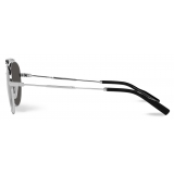 Dolce & Gabbana - Occhiale da Sole Diagonal Cut - Argento Grigio Scuro - Dolce & Gabbana Eyewear