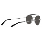 Dolce & Gabbana - Occhiale da Sole Diagonal Cut - Argento Grigio Scuro - Dolce & Gabbana Eyewear