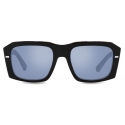 Dolce & Gabbana - Lusso Sartoriale Sunglasses - Black Havana Blue Mirror - Dolce & Gabbana Eyewear