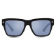 Dolce & Gabbana - Occhiale da Sole Lusso Sartoriale - Nero Havana Grigio Specchiate Blu - Dolce & Gabbana Eyewear
