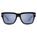 Dolce & Gabbana - Lusso Sartoriale Sunglasses - Black Havana Grey Mirror Blue - Dolce & Gabbana Eyewear