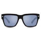 Dolce & Gabbana - Occhiale da Sole Lusso Sartoriale - Nero Havana Grigio Specchiate Blu - Dolce & Gabbana Eyewear