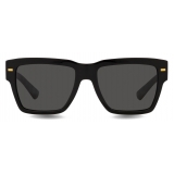 Dolce & Gabbana - Lusso Sartoriale Sunglasses - Black Dark Grey - Dolce & Gabbana Eyewear