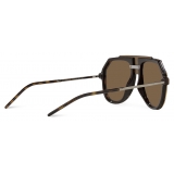 Dolce & Gabbana - Lusso Sartoriale Sunglasses - Havana Brown - Dolce & Gabbana Eyewear